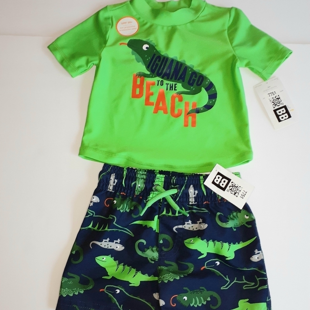 Carter's two piece swim suit for babies.